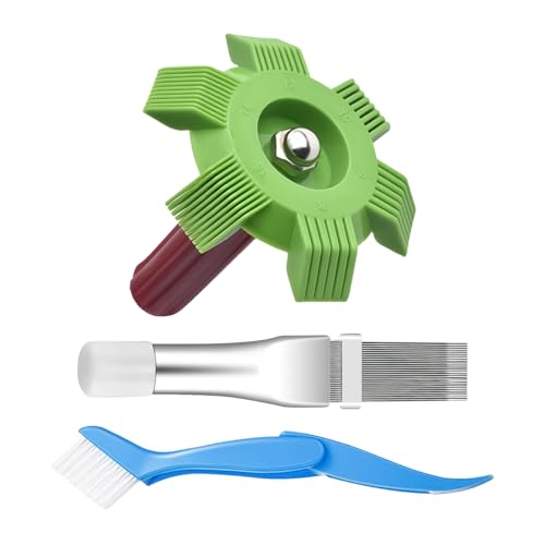 エアコンフィンコーム - コンデンサーエアコンコイルクリーナー | ACエバポレーター、クリーニング泡立てブラシ、家庭用アクセサリー、大人、専門家、自宅、寝室、ワークショップ、ガレージ用