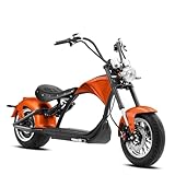 eAhora M1P Series 4000/3000W Electric Motorcycle for Adults, 55MPH Max Speed 60V 40Ah Battery with Fast Charger, 50+Mile Long Range,Full Suspension & Disc Brakes, Street Legal City Scooter Moped