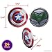 Marvel Studios' Captain America: Brave New World Cupcake Rings, 24 Captain America & Falcon Cupcake Decorations, Food Safe Cake Toppers, Party Favors – 24 Pack