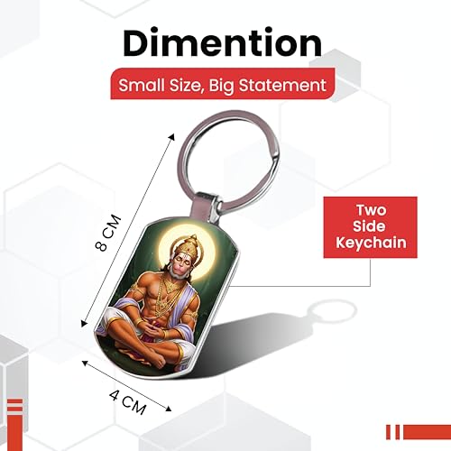 Image of Stylish Metal Keychains with Permanent Glossy Print - Inspirational Quotes & Spiritual Designs - Perfect Key chains for loved ones, Personal Use, Gifts & Return Gifts