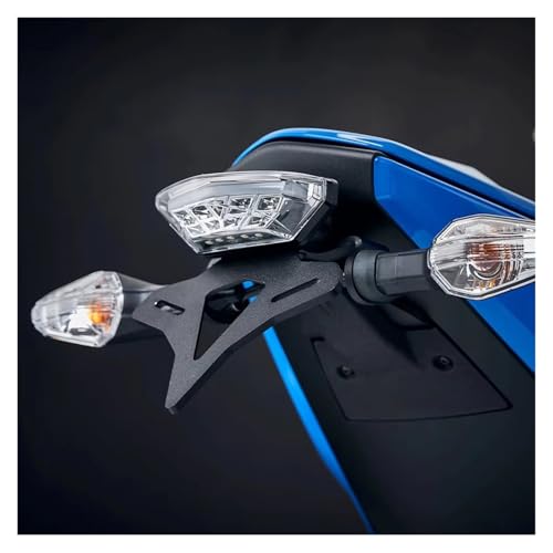 Support plaque immatriculation Suzuki GSX8S queue courte en alu épuré - 6