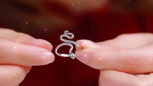 Amazon.com: Qings Snake Ring Sterling Silver - Cute Adjustable