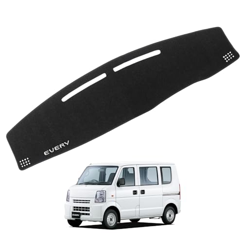 SAWAKAKI スズキ エブリイ DA64W DA64V 専用 ダッシュボードマット 日焼け防止 劣化防止 保護マット ポリエステル素材 滑り止め ロゴ付き アクセサリー 内装 カスタムパーツ