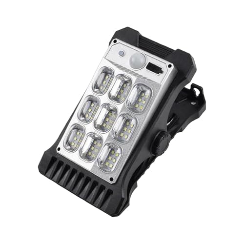 Lámparas solares de clip impermeables con tres modos para iluminación de garaje y vallas