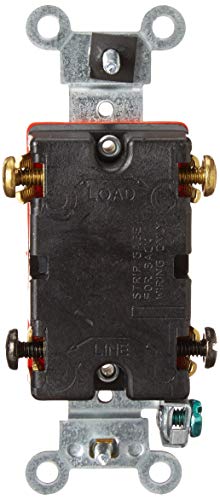 Leviton 1222-2W 20 Amp, 120/277 Volt, Toggle Double-Pole Ac Quiet Switch, Extra Heavy Duty Grade thumb #1