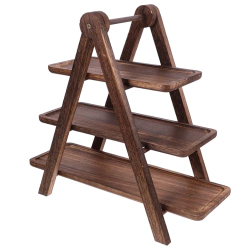 Organiser et décorer cuisine ou salon grâce au support en bois 3 niveaux - 2