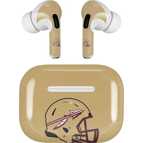 Skinit Decal Audio Skin Compatible with AirPods Pro 2nd Gen - Officially Licensed Florida State University FSU Helmet Design