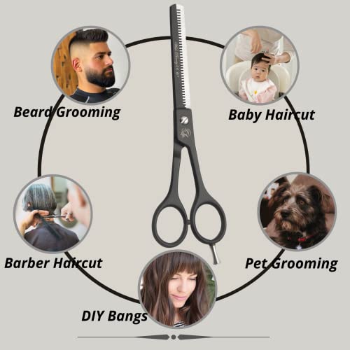 Professional Hairdressing Scissors Barber Salon Hair Cutting Sharp Razor Shear (6" Hair Scissors + Thinning Scissors) - Image 3
