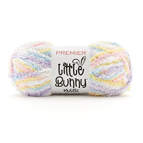Premier Yarns Little Bunny Yarn Bulky Weight Plush Knitting and Crocheting Yarn 100% Polyester Cotton Candy 3.5 oz 109 yards product thumbnail 17