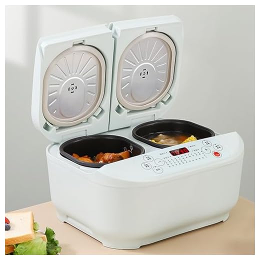 GYKOZY Cuociriso Elettrico Professionale, 1,5L, Doppia Pentola Interna per Uso Domestico, Cuociriso Multifunzionale, Prenotazione 12H, Controllo Preciso della Temperatura a Doppio Sensore