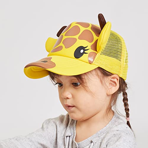 Langzhen Toddler Cute Animal Baseball Cap Adjustable Kids Outdoor Sun Hats Baby Mesh Back Cap For Boys And Girls (S-Giraffe) #TOP3