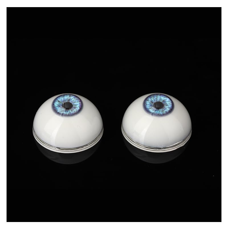 Ieron 1 Pair Realistic Eyes Big Eyeballs Human Eyes Acrylic Eyeballs for Halloween Party Decor Art Sculptures Props Puppets Jewelry Making(Blue 26mm)
