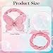 Yuanchu 20 Pcs Butterfly Elastic Hair Ties, Colorful Hair Scrunchie with Butterfly Cute Hair Bands Butterflies Accessories Clips Holders with Bows for Women