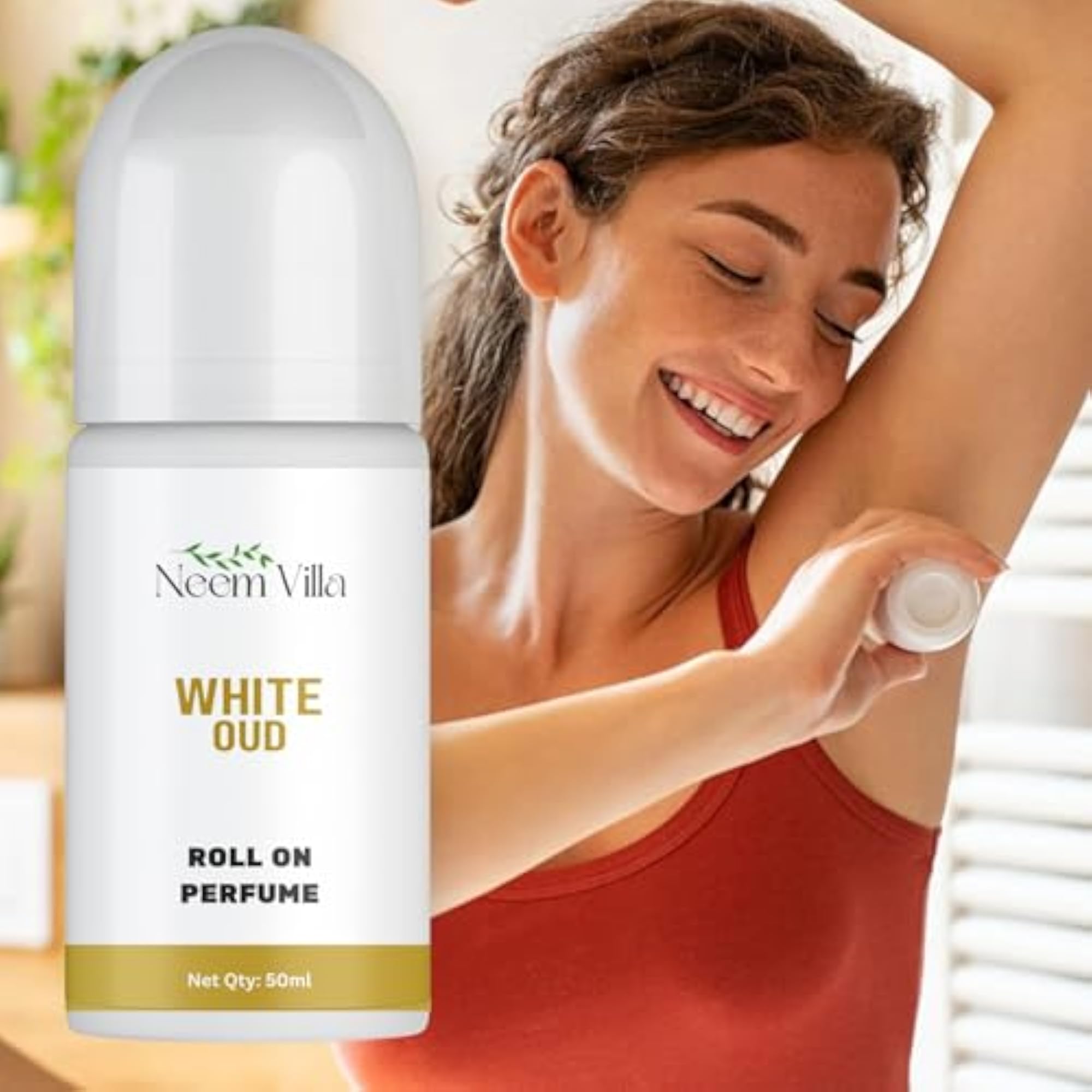 Neem Villa Natural Roll-On Deodorant Pack of 2 OUD