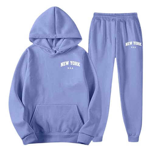 Sweat à capuche homme lettres imprimées mode de loisirs violet - 5