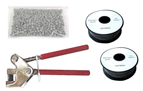 MBS-FIRE® Lot de 1000 plombiers en plastique + 200 m de fil de plomb