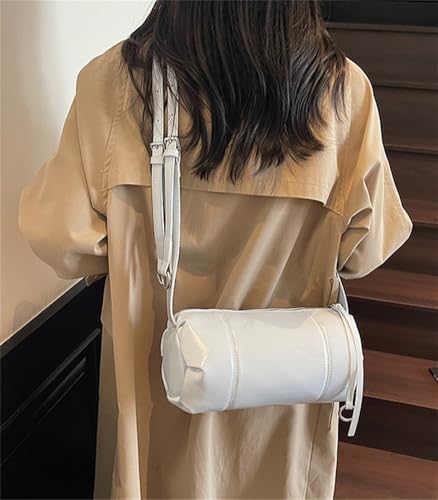 Trendy Vegan Leather Shoulder Bag for Women Small Y2k PU Tote Crossbody Purse Handbag Commuter Satchel 20253