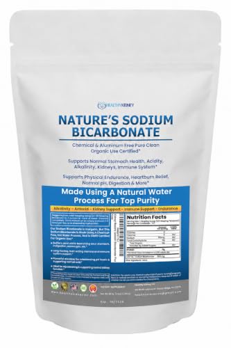 Image of Nature's Sodium Bicarbonate Baking Soda, Aluminum-Free, Pure Powder, 3 lb