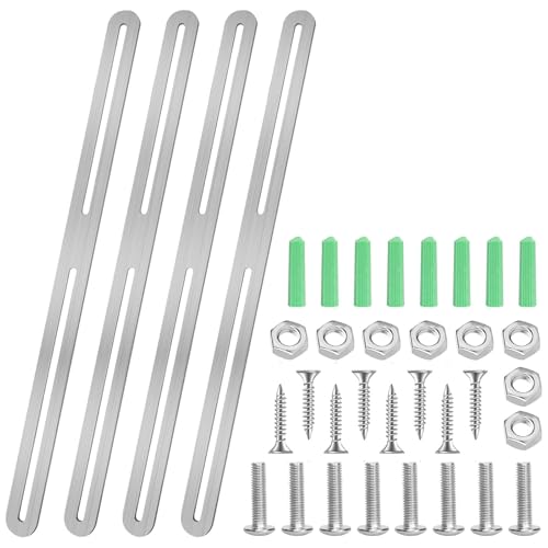Lot de 4 connecteurs robustes en acier inoxydable pour clôture de boîte aux lettres pour un montage facile et des applications domestiques polyvalentes