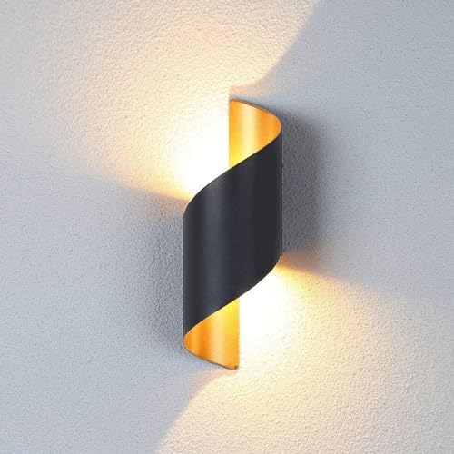 Aplique de pared LED exterior de aluminio duradero e impermeable con luz cálida 3000K 7