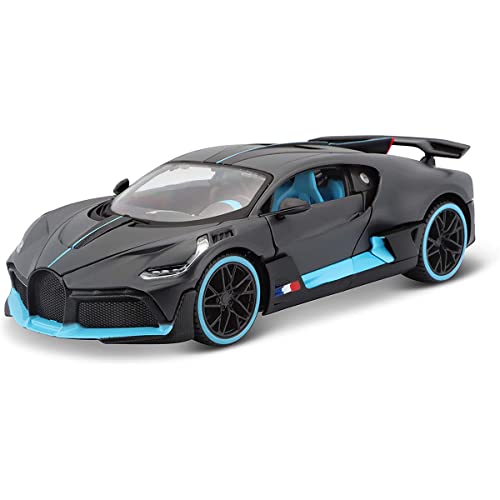 Image of DEUSON ECOM 1:32 Scale Divo Toy Car for Kids Diecast Metals with Light Sound Pullback Openable Door, Black