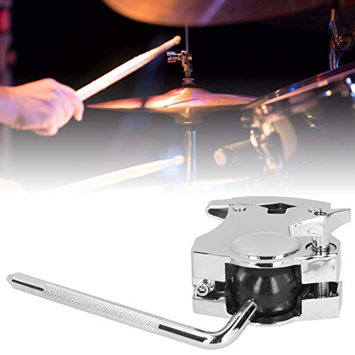Tom Mount Multifunktionelles Tom Clamp Musikinstrument Zubehör 360 Grad drehbarer Griff Zinklegierung Tom Drum Rack Mount Schlagzeug-Halter für alle Arten von Halterungen