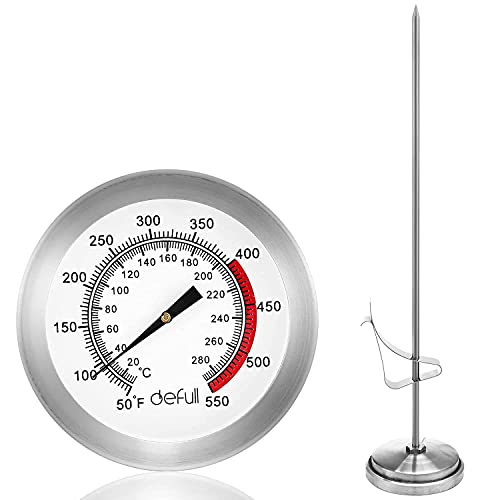 Deep Fry Thermometer with Clip Instant Read Dial Thermometer Meat Thermometer Food Cooking Thermometer for Home Cooking Thermometer 9 inch