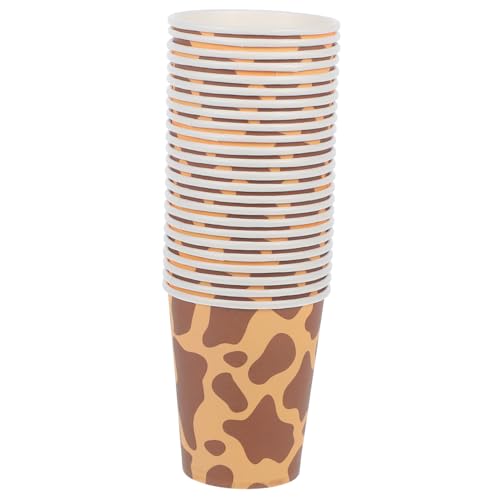 VALICLUD Pezzi Cuppa Di Carta Giraffa Potabile Compleanno Picnic Tazzine Da Caffè Da Asporto Coppa Di Acqua Per Feste Da Festa Bicchieri Per Bere Bicchiere Per Bere Carta