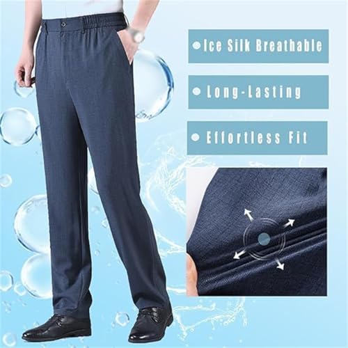 Caloset Cargo Pants, Icestrider Men's Super Stretch Loose Fit Pants, Men's Ice Silk Comfort Straight Trousers2