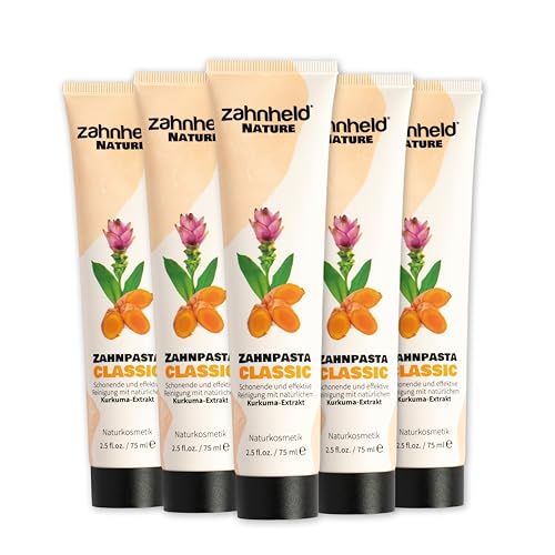 Zahnheld Nature Classic Zahnpasta ohne Fluorid, vegan, Kurkuma & Kokosöl – Ansicht 1