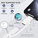 4 Pack Lightning to USB C Adapter, 27W Fast Charging Compatible with iPhone 16/15 Pro Max, iPad, AirPods, Samsung S24/S23, Pixel Charging & Data Only (No Audio/OTG)