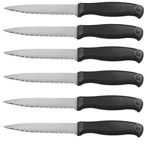 Cold Steel Steak Knife Set (6 Pcs) with Kraton Handle