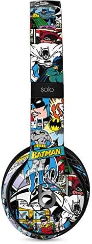 Skinit Decal Audio Skin Compatible with Beats Solo 2 Wired - Officially Licensed Warner Bros Batman Comic Book Design