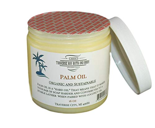 Traverse Bay Bath And Body PALM16 Palm Oil, Soap Making Supplies. Organic thumb #1
