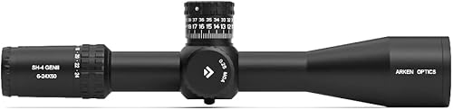 Miniatura 8 de Arken Optics SH4 GEN2 6-24X50 - Alcance de rifle FFP VPR Retícula iluminada con tubo de cero parada de 1339in