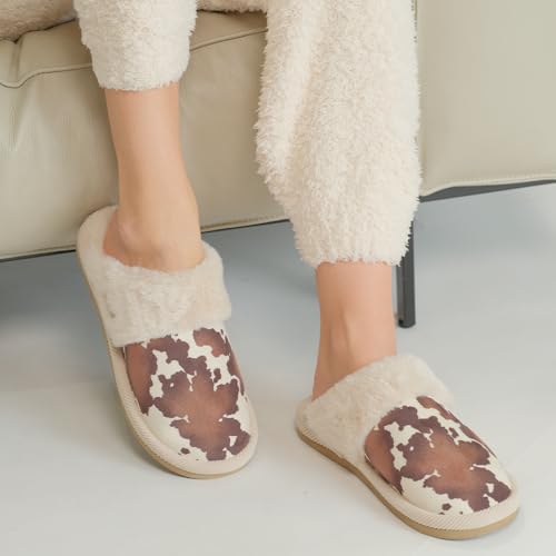 C.C Suede Faux Fur Lined House Indoor-Outdoor Slippers Slip-On for Women4