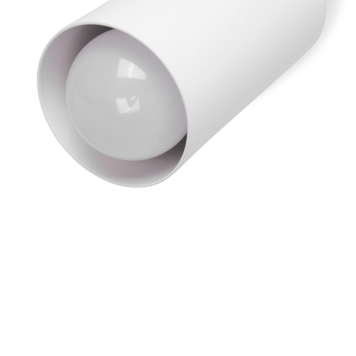 Alpinaluz Foco Aplique de Pared o Techo Orientable Blanco – Casquillo E27 – Diseño Moderno Cilíndrico en Acero para Iluminación Interior – Ideal para Dormitorios, Salones, Pasillos y Lectura