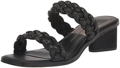 Dolce Vita Women&#39;s Ronin Braid Trend, Black Rhinestone, 8