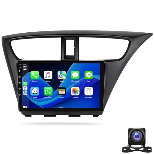 Evita Multas con Bluetooth Honda Civic 2012-2015 Volante Derecha Radio CarPlay GPS