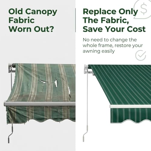 Toile de remplacement pour store banne rétractable tissu Oxford imperméable