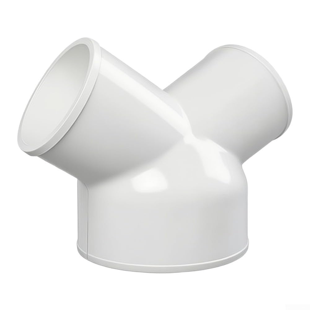 Adaptador Tubo Ventilación 3 Vías Conector Y PP para Extractor Baño Cocina Aire Flujo para suave 100mm(A)