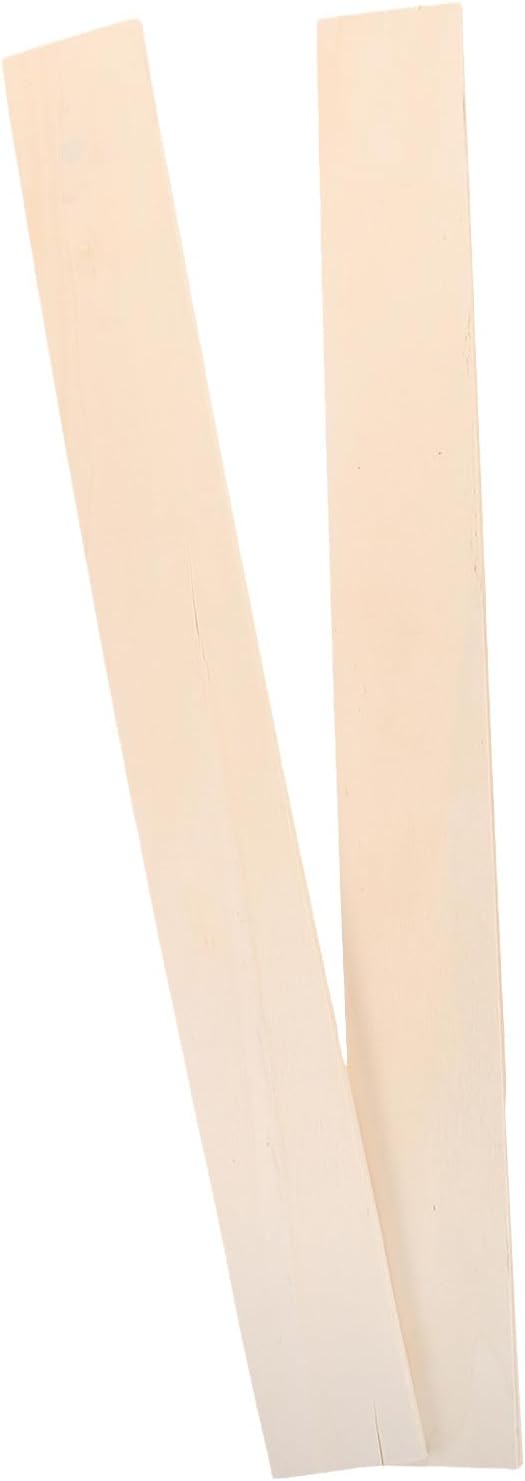 2pcs Wooden Bed Slats Replacement Kit | Queen Size Bed Slats for Mattress Support | Slightly Curved Design for Sofas Platform or Furniture Repair 18x2x0.3