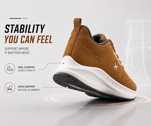Image of Kraasa Men's Running Shoes | Breathable Mesh Upper | Lightweight Phylon Sole | Cushioned EVA Insole | Comfortable Sports & Casual Sneakers for Gym, Walking & Daily Use