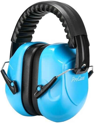 ProCase Noise Reduction Ear Muffs, NRR 28dB Hearing Protection Headphones Headset, Professional Noise Cancelling Ear Defenders for Construction Work Sports Events Studying Woodworking