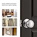Probrico Interior Door Knobs for Hallway, Flat Ball Closet Door Knob Brushed Nickel Finish, 10Pack Passage Door Knobs Brushed Nickel Door Knob
