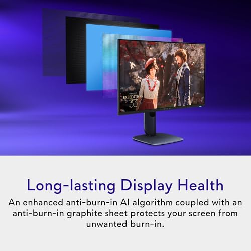 Image of Alienware 27 4K QD-OLED Gaming Monitor AW2725Q - 26.7 inch 4K UHD QD-OLED 240Hz 0.03ms, NVIDIA G-SYNC Compatible, AMD FreeSync Premium Pro, VESA AdaptiveSync, Dolby Vision, VESA DisplayHDR True Black 400