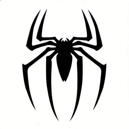 Image of 2PCS 3D Spider Emblem Badge Sticker Decoration for Car, Truck, Motorcycle, RV, Scooter, SUV, Door, Window (Black Style A)