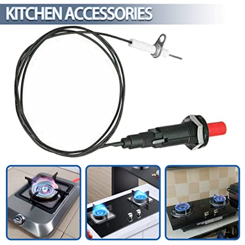 Piezo Zünder Funkenzündsatz, 1 Out 2 Piezo-Zündsatz BBQ-Grill-Druckknopfzünder für Grill, Camping, Kamin, Gas, Herd, Ofen, Heizung