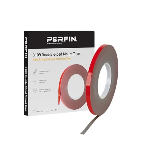 INTERMIX SUPPLIES Silco 3109 Double-Sided Mount Tape – Strong Adhesive for Heavy Duty Bonding, UV & Weatherproof (6mm x 10m)