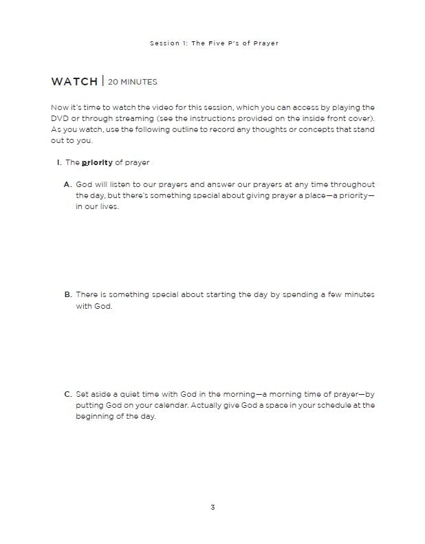Pray First Bible Study Guide plus Streaming Video: The Transformative Power of a Life Built on Prayer - Image 8